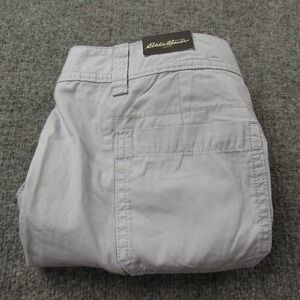 Eddie Bauer Shorts Womens 18  Light Blue Adventure Roll Tab Hem 3/6 Inseam Field